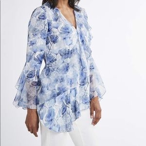 Elie Tahari Fresh Florals Top